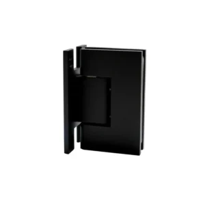 90° Glass-to-Wall Hinge w/ H Plate Brass
